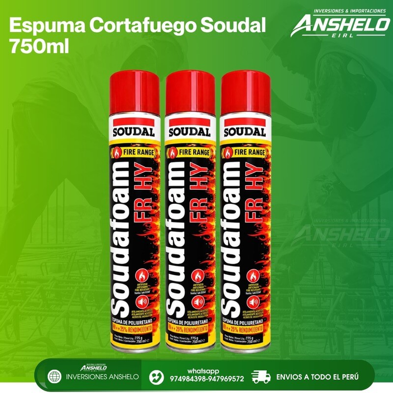 Soudal Soudafoam FR HY Espuma Corta Fuego 750 ml