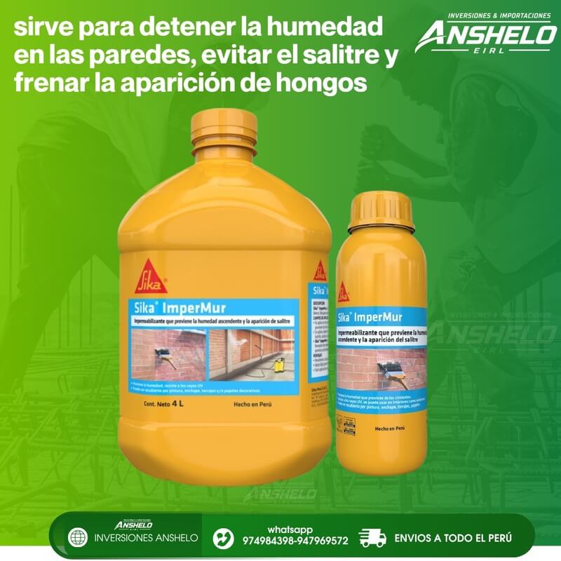 Sika ImperMur Impermeabilizante para Muros contra Humedad y Salitre