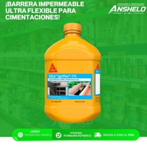Sika Igolflex-175 Impermeabilizante Asfáltico Base Agua 4 L